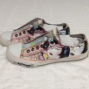 Ed Hardy designs sneakers size 7